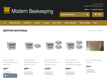 Tablet Screenshot of modernbeekeeping.co.uk